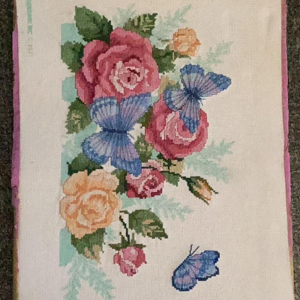 Floral and Butterfly Art Canvas